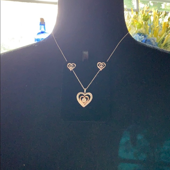 COPY - Diamond silver 925 and rose gold 10k heart… - Picture 9 of 12